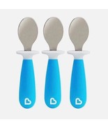 Munchkin Raise Toddler Spoon Set, 12+ Months, BPA Free, Blue, Qty 3 - £8.10 GBP