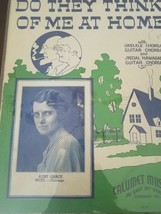 Do they Think Of Me At Home - Aunt Grace WCFL Chicago Sheet Music 1935 - £14.69 GBP