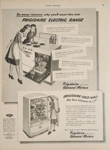 1947 Print Ad Frigidaire Electric Ranges & Cold Wall Refrigerators Dayton,Ohio - $20.68