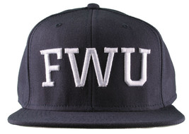 Crooks &amp; Castles F.W.U Fu k with Us Dark Navy Snapback Baseball Hat NWT - £26.15 GBP