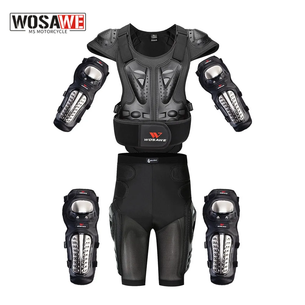 WOSAWE Adult Full Body Protector Vest Armor Motocross Armor Jacket Chest Spine - £22.51 GBP+