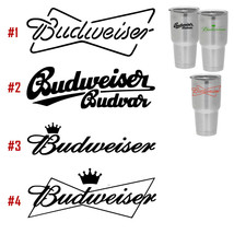 Vinyl Decal Sticker Budweiser Logo Vine Tumbler Cup Car Truck Window Mir... - $3.75+