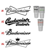 Vinyl Decal Sticker Budweiser Logo Vine Tumbler Cup Car Truck Window Mir... - $70.54 MXN+