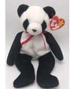 Ty Beanie Babies Fortune The Panda Bear 1997 Date Code Error #12 - $91.86 MXN