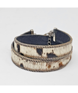 SILPADA MOUNTAINSIDE WRAP BRACELET GENUINE LEATHER &amp; COWHIDE - $79.95