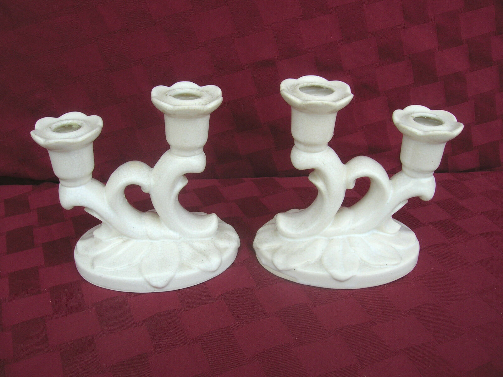 Pair Of Vintage Candlestick Candle Holders Mandel Shelf Decor Japan - $29.69