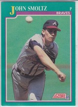 M) 1991 Score Baseball Trading Card - John Smoltz #208 - £1.54 GBP