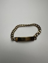 Vintage Speidel Gold Plate Id Bracelet 7” - £12.62 GBP
