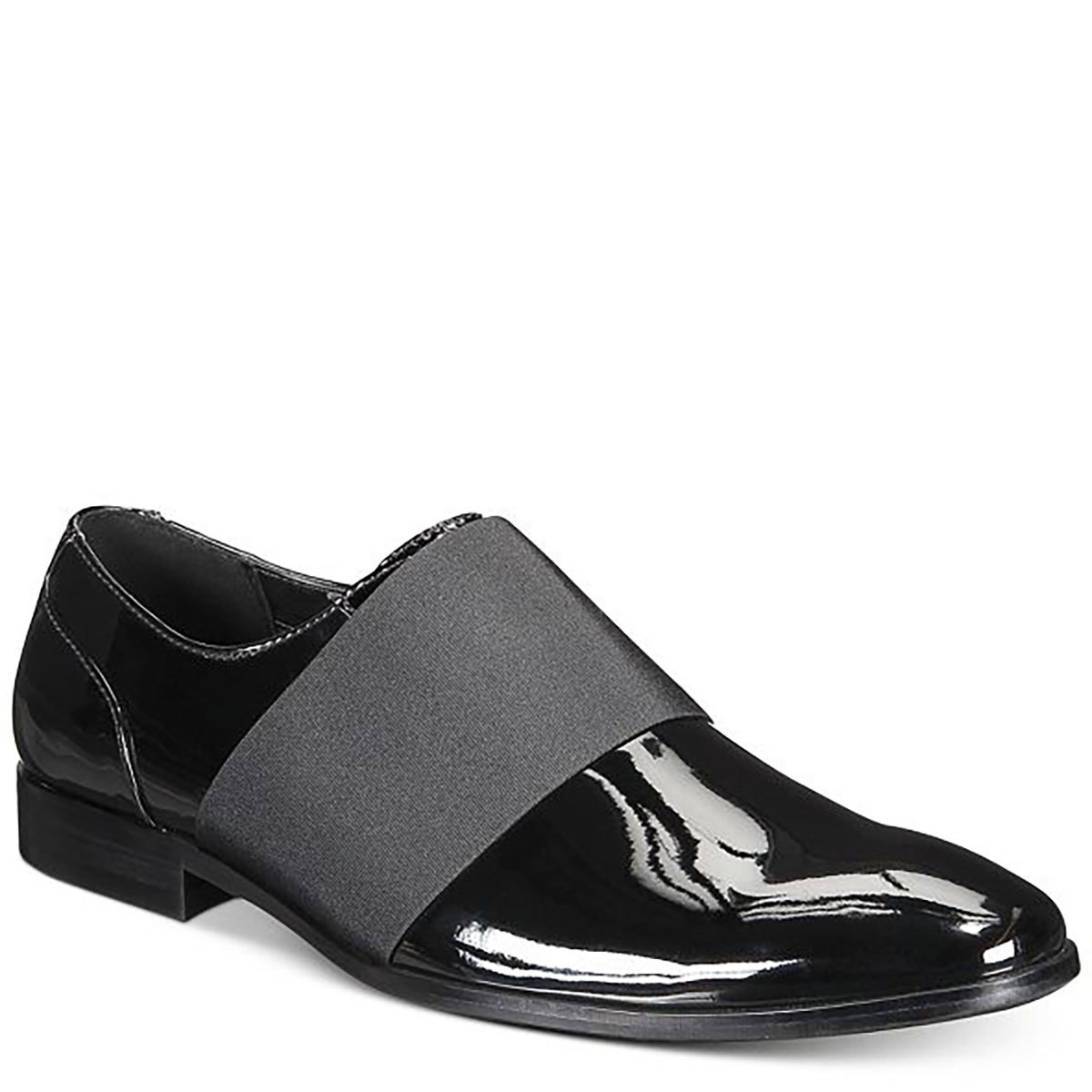 INC International Concept Mens Kain Patent Black Loafers 7.5 M