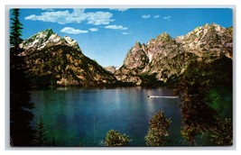 Jenny Lake Grand Teton National Park Wyoming WY UNP Chrome Postcard S6 - £2.32 GBP