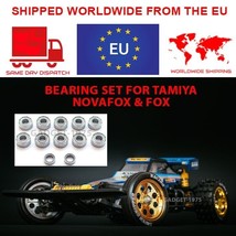 Tamiya Novafox and Fox Compatible Steel Ball Bearing Replacement Kit Upg... - £10.65 GBP