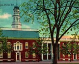 State House Building Dover Delaware DE Linen Postcard A7 - $2.92