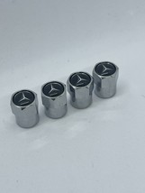 4x Chrome Aluminum Tire Air Valve Stem Cap Fits Most Mercedes Cars Wagon... - $10.15