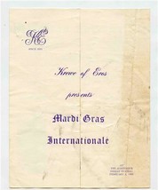 Krewe of Eros Presents Mardi Gras Internationale 1966 New Orleans Louisiana - $21.78