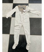 NWT 100% AUTH Burberry Baby One Piece Check Collar Coverall Footie Sz 12M - £122.74 GBP