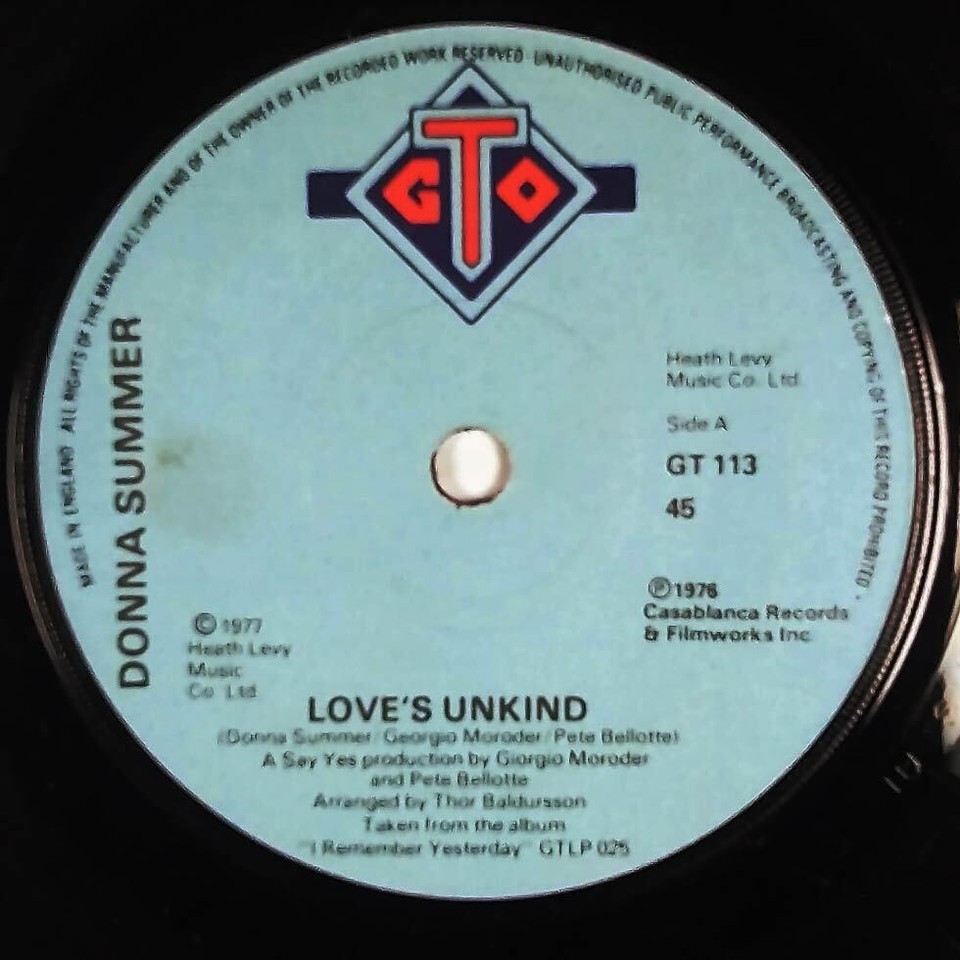 Donna Summer - Love&#39;s Unkind / Autumn Changes [7&quot; 45 rpm Single] UK Import - $5.69