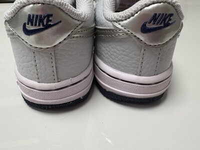 Nike Force One Sneakers Toddler 7C Pure Plat Metallic Silver Item image 4