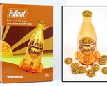 Fallout 4 Nuka Cola Orange Glass Rocket Bottle + 10 Bottle Caps Replica ... - £46.90 GBP