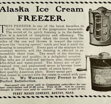 1906 Alaska Ice Cream Freezer Advertisement Cooking Ephemera 4.25 x 5.75&quot; - $14.99