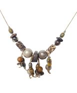 Vintage Teresa Goodall Handcrafted Tribal Beaded Necklace Womens Costume... - $24.95