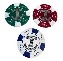 Harley Davidson Poker Chips Dealer Lot of 3 FRONTIER LINCOLN NEBRASKA - $15.44