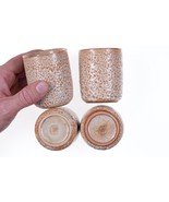 4 Mid Century Japanese Studio pottery tumblers - $153.45