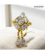 Anelli Per Naso In Oro Reale 14K Con CZ Bianchi A Cerchio Indiano - €82,41 EUR