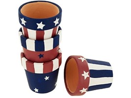 Americana Terra Cotta Napkin Rings Holders Set (set of 8) - £7.53 GBP