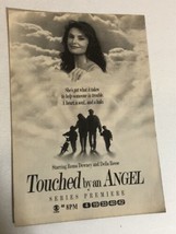 Touched By An Angel Tv Guide Vintage Print Ad Della Reese Roma Downey Tpa14 - $5.93