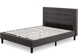 Full-Size Zinus Dachelle Upholstered Platform Bed Frame With Mattress - £288.67 GBP