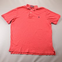 Mens Polo Ralph Lauren Polo Shirt Extra Large XL Red Pony Logo Classic Core - £15.68 GBP