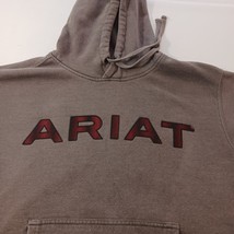 Ariat Women’s Women's Gray Cotton Blend Pullover Hoodie Sweatshirt Chest 48" image 7