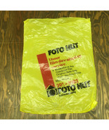 Vintage small yellow plastic bag foto hut film developing movie photo prop - $366.64 MXN