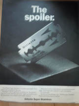 Gillette Super Stainless The Spoiler Print Magazine Advertisement  1967 - $3.99