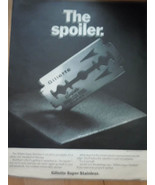 Gillette Super Stainless The Spoiler Print Magazine Advertisement  1967 - €3,44 EUR