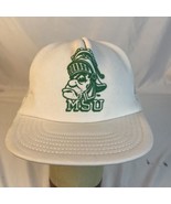 Vintage Michigan State Spartans Adjustable Snapback Cap Hat Made In USA  - £14.67 GBP