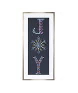 Holiday Jewel &quot;Joy&quot; Print Under Glass 23.5&quot;H - $61.62