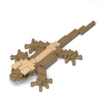 Crested Gecko Lizard Sculptures (JEKCA Lego Brick) DIY Kit - £42.36 GBP