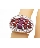 925 Sterling Silver - Red Topaz Cluster Oval Dome Cocktail Ring Sz 6 - R... - €32,45 EUR 925 Sterling Silver - Red Topaz Cluster Oval Dome Cocktail Ring Sz 6 - R... - €32,45 EUR