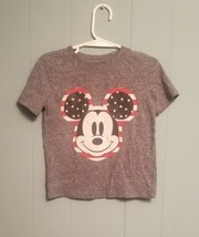Disney Mickey Mouse Stars And Stripes Boys 3T Gray T-shirt - £1.95 GBP