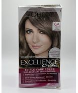 Loreal Excellence Creme Permanent Hair Color 6A Light Ash Brown Box Crushed - $12.86