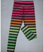 New Yoga Workout Leggings High Waist Soft Stretch Pants MultiColor Strip... - $219.99 MXN