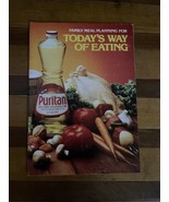 Puritan Family Meal Planning For Today&#39;s Way of Eating Paper Pamphlet Co... - $22.75