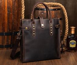 Genuine Leather Briefcases Men Casual Business Man Bag Office Briefcase Bags - £166.12 GBP