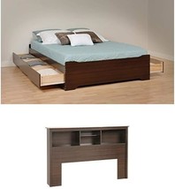 Fremont Queen Bed And Headboard - Espresso - £702.16 GBP