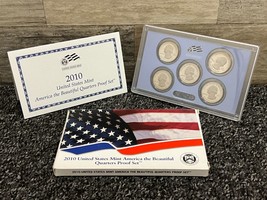 2010 United States Mint America the Beautiful Quarters Proof Set w/ COA - $18.13