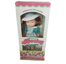 Vintage 1982 Fisher Price My Friend Becky Doll In Original Box Hat + Shoes # 218 - $75.05