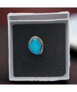 Vintage Sterling Silver Turquoise Ring Size 5 - $102.57 CAD