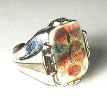 The Monkees &quot;Love Heads&quot; Silver Gumball Vending Flicker Ring (Circa 1960&#39;s) - £29.28 GBP