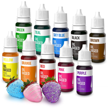 Upgraded Oil Based Food Coloring for Chocolate, 10 Colors , for Candy Melts - £22.58 GBP